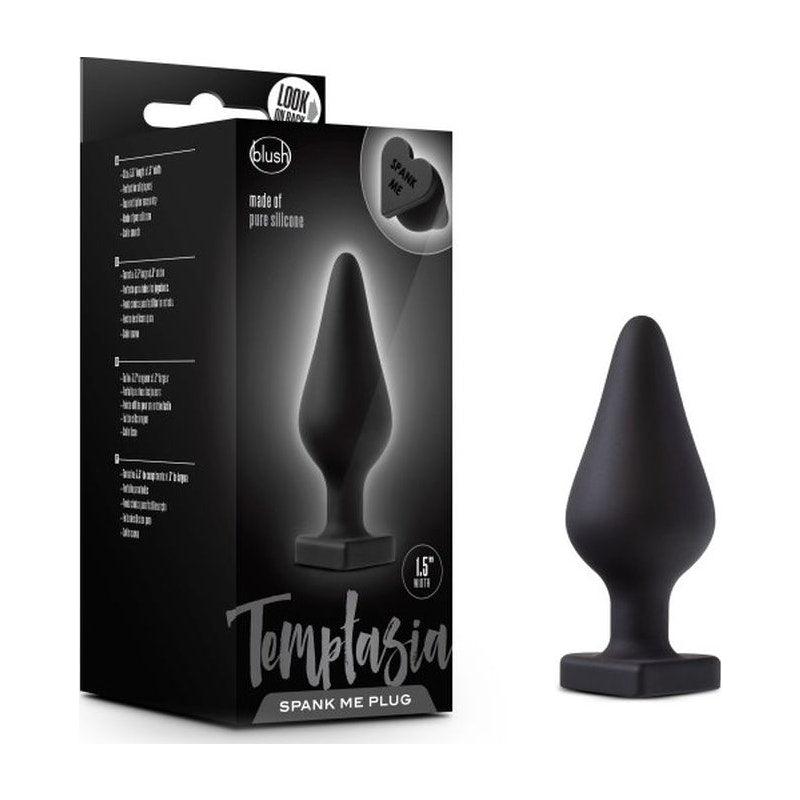 Temptasia Spank Me Butt Plug Black - Naughty by Nature Adult Store