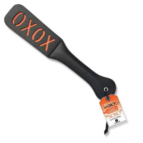 The 9's Orange Is The New Black, Slap Paddle XOXO - Black Paddle - Naughty by Nature Adult Store