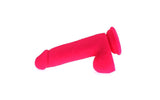 Thick Realistic Cock w Balls Pink - Adult Toys