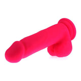 Thick Realistic Cock w Balls Pink - Adult Toys