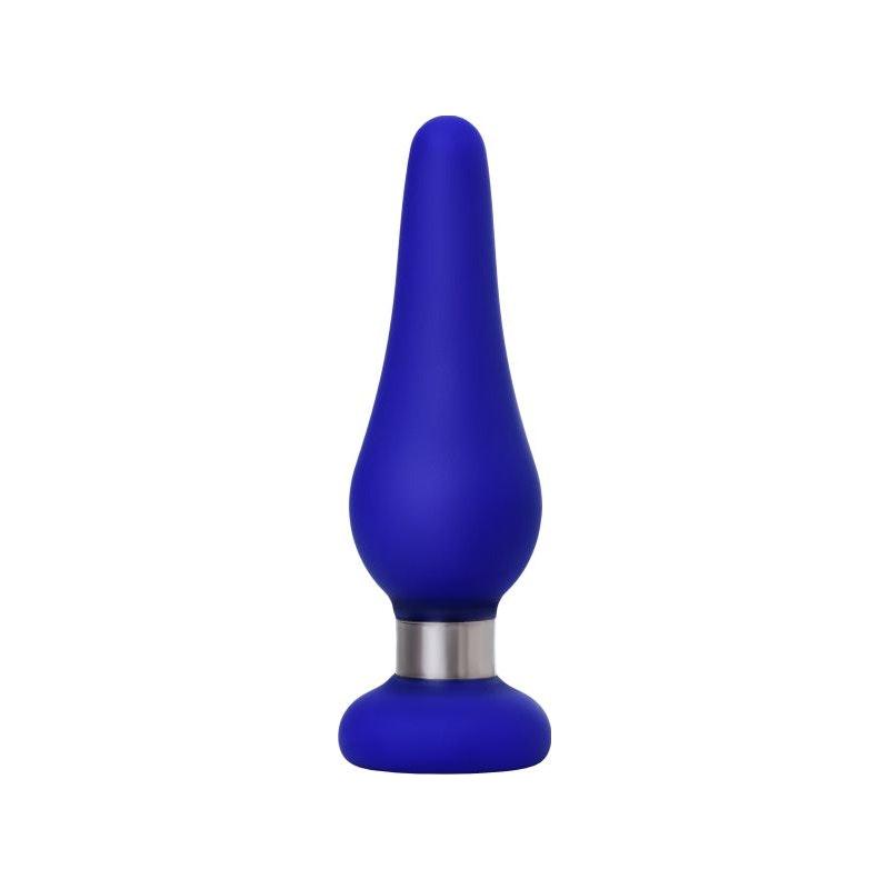 ToDo Classic Anal Plug – Blue Silicone Stimulation Toy – 10cm x 3cm - Adult Toys