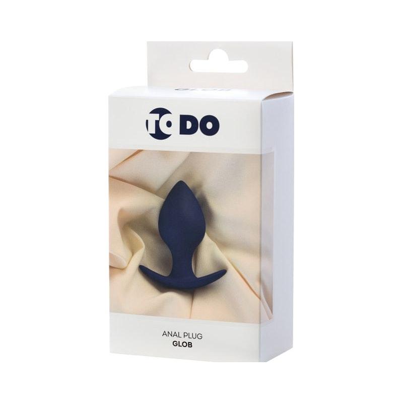 ToDo Glob Vibrating Anal Plug | Purple Waterproof Silicone - 8.8cm - Adult Toys