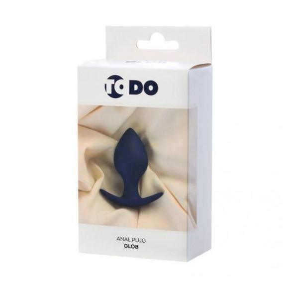 ToDo Glob Vibrating Anal Plug | Purple Waterproof Silicone - 8.8cm - Adult Toys