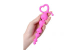 ToDo Sweety Pink Silicone Anal Chain - Graduated Heart Beads 18.5cm - Adult Toys