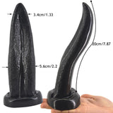 Tongue Shape Anal Plug Black - Naughty by Nature Adult Store