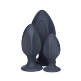 Triple Juicers Silicone Anal Plug Set Black - Naughty by Nature Adult Store