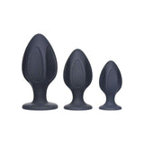 Triple Juicers Silicone Anal Plug Set Black - Naughty by Nature Adult Store