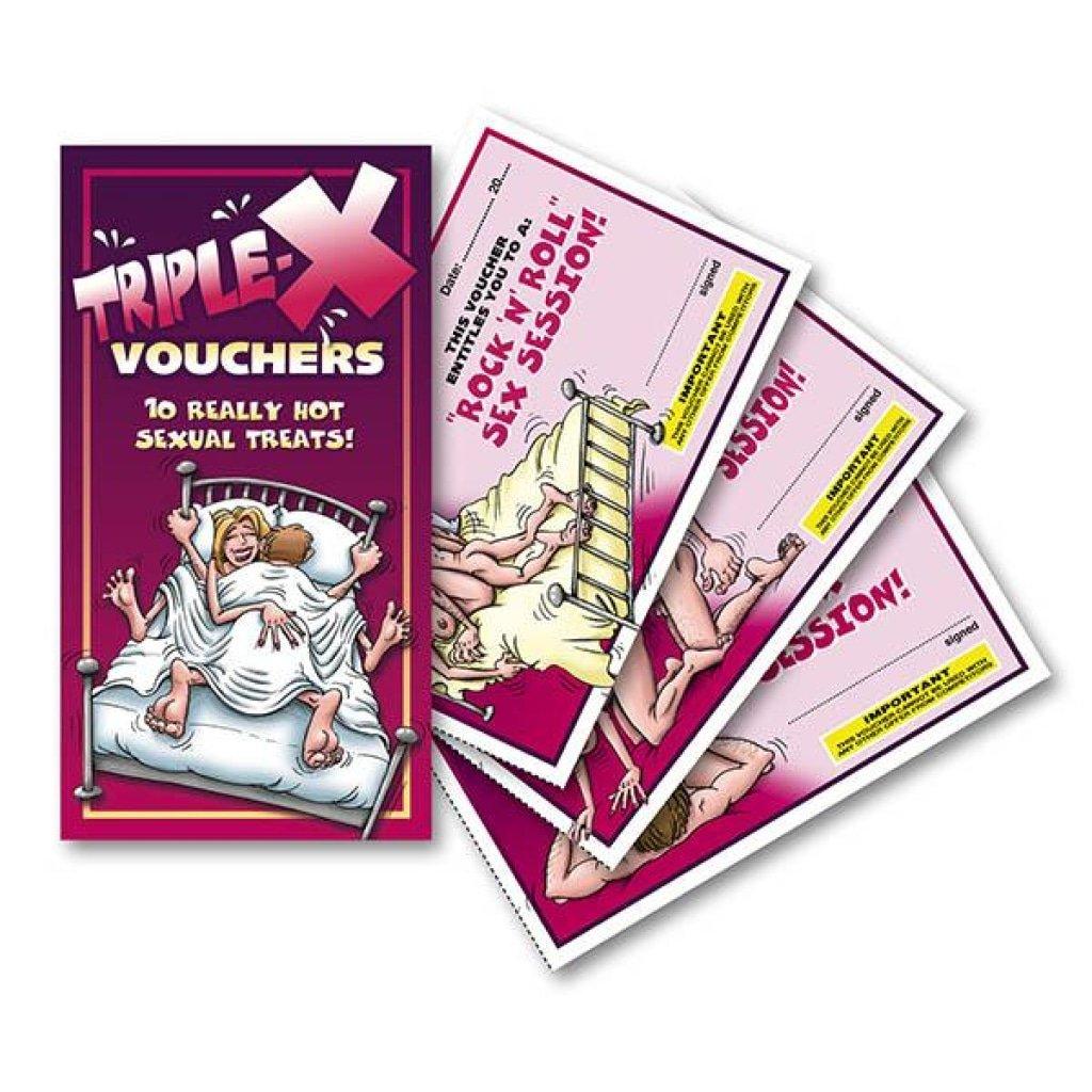 Triple-X Vouchers - Set of 10 Vouchers - Naughty by Nature Adult Store