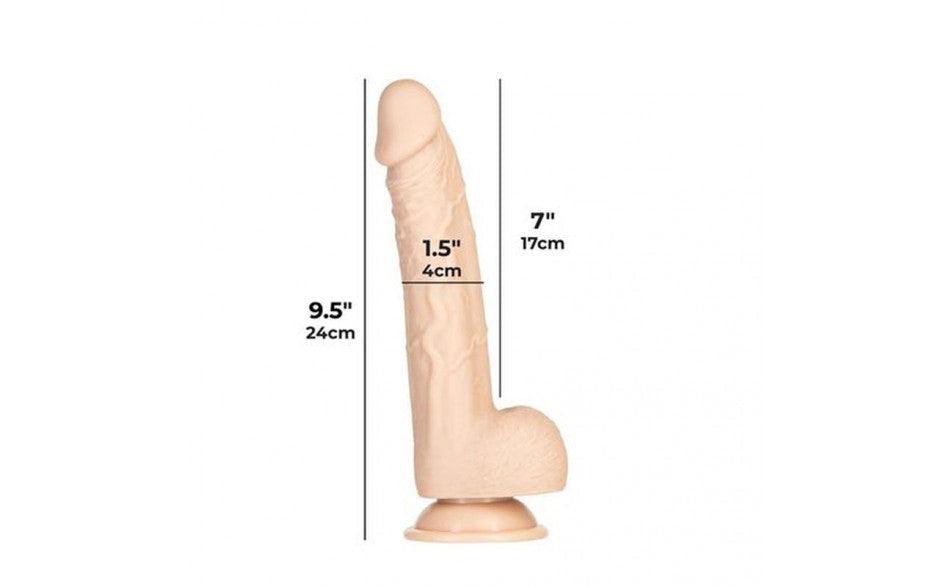 Tristan 9in Dong Beige - Adult Toys