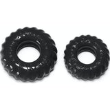 Truckt 2 Pc Cockring Set Black - Adult Toys