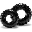 Truckt 2 Pc Cockring Set Black - Adult Toys