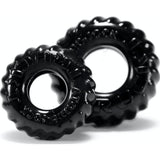 Truckt 2 Pc Cockring Set Black - Adult Toys