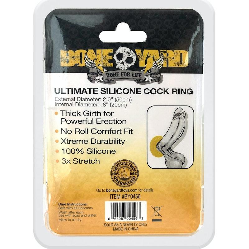 Ultimate Silicone Cock Ring Yellow - Naughty by Nature Adult Store