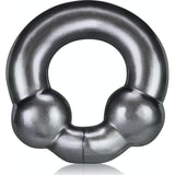 Ultraballs 2 Pk Cockring Black And Clear - Adult Toys