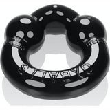 Ultraballs 2 Pk Cockring Black And Pool Blue - Adult Toys