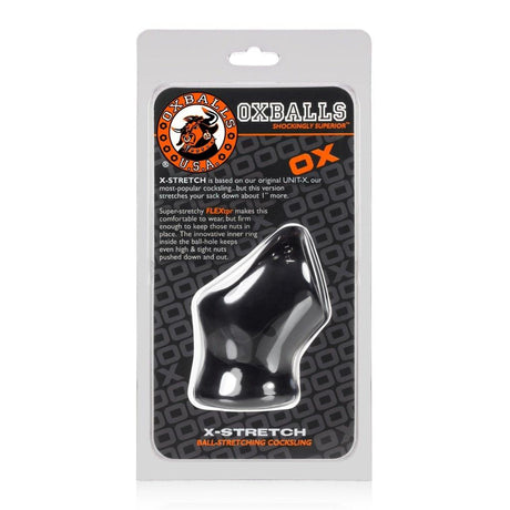 Unit X Stretch Cocksling Black - Adult Toys