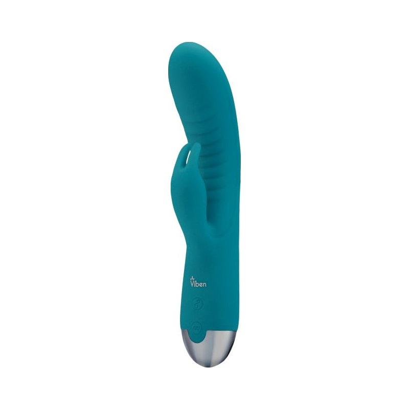 Viben Alluring Come Hither Rabbit Vibe Ocean - Adult Toys