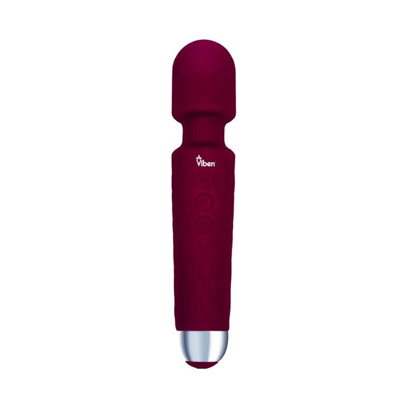 Viben Tempest Rechargeable Wand Massager Ruby - Adult Toys
