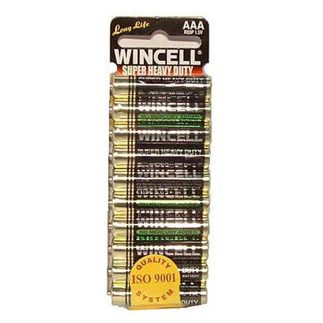 Wincell Aaa Super Heavy Duty Batteries - Super Heavy Duty Batteries - AAA 10 Pack - Naughty by Nature Adult Store