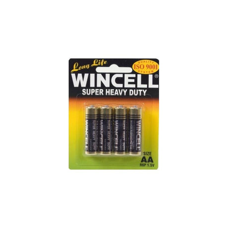 Wincell Super Heavy Duty AA Carded 4Pk Battery - Stationary