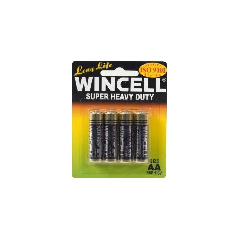Wincell Super Heavy Duty AA Carded 4Pk Battery - Stationary