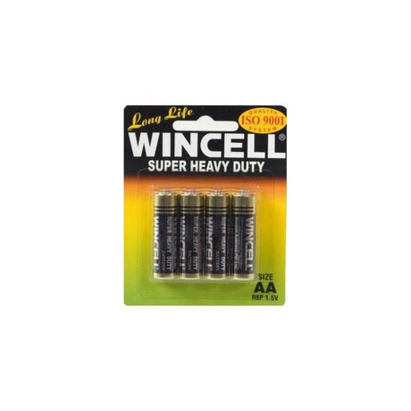 Wincell Super Heavy Duty AA Carded 4Pk Battery - Stationary