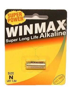 Winmax N Alkaline Battery – Long - Lasting 1.5V Power Cell, 1 Pack - BATTERIES