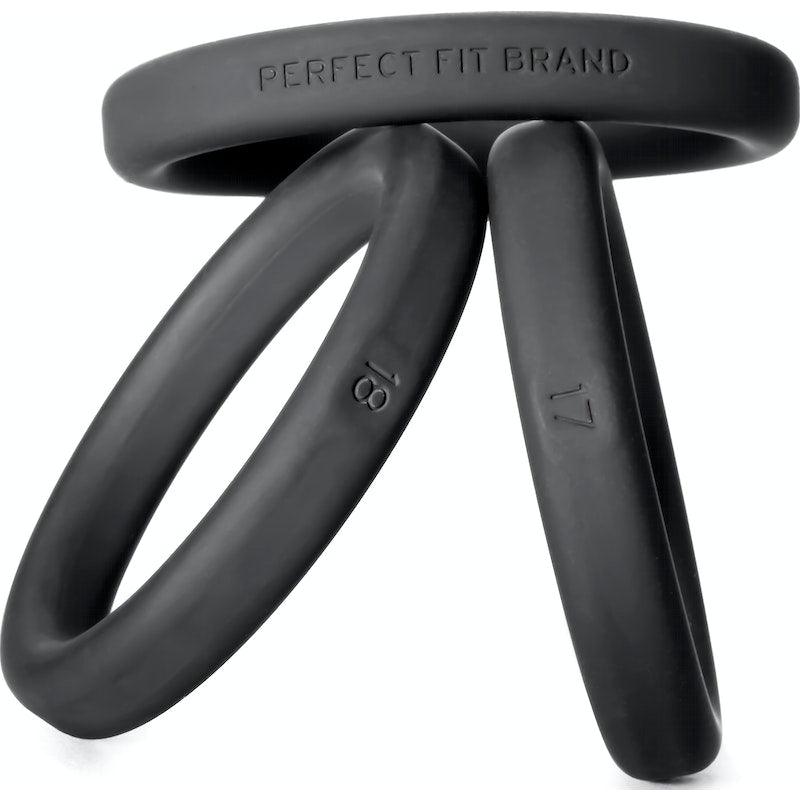 Xact-Fit Silicone Rings Large 3 Ring Kit - Adult Toys