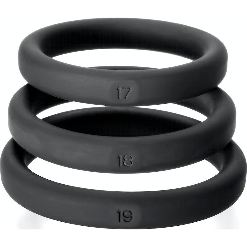 Xact-Fit Silicone Rings Large 3 Ring Kit - Adult Toys