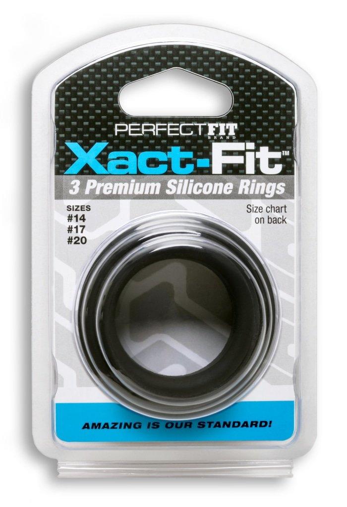 Xact-Fit Silicone Rings Mixed 3 Ring Kit - Adult Toys
