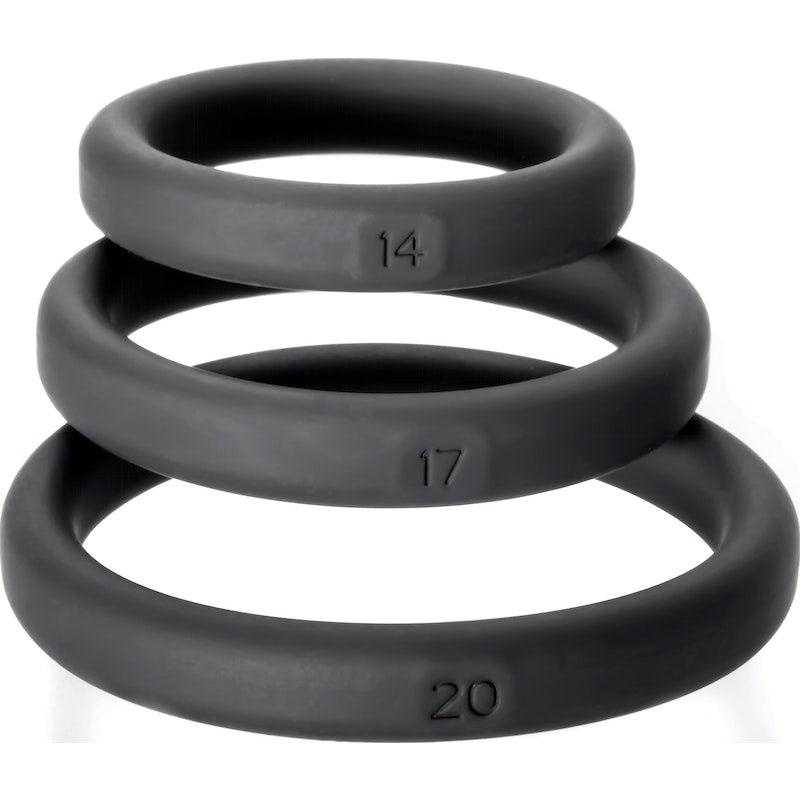 Xact-Fit Silicone Rings Mixed 3 Ring Kit - Adult Toys