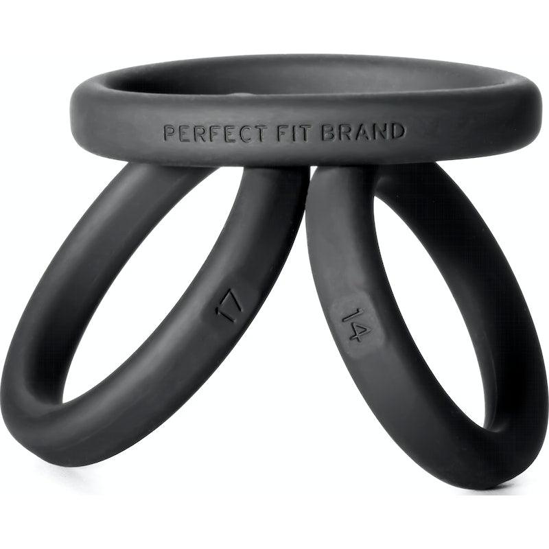 Xact-Fit Silicone Rings Mixed 3 Ring Kit - Adult Toys