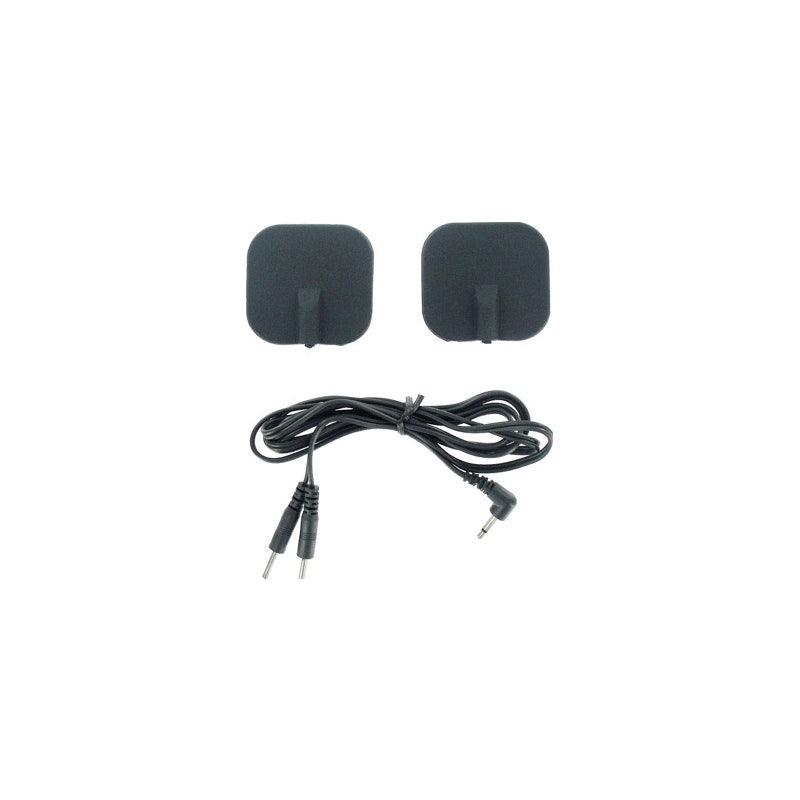 Zeus Deluxe Black Electro Pads 2 Pk - Adult Toys