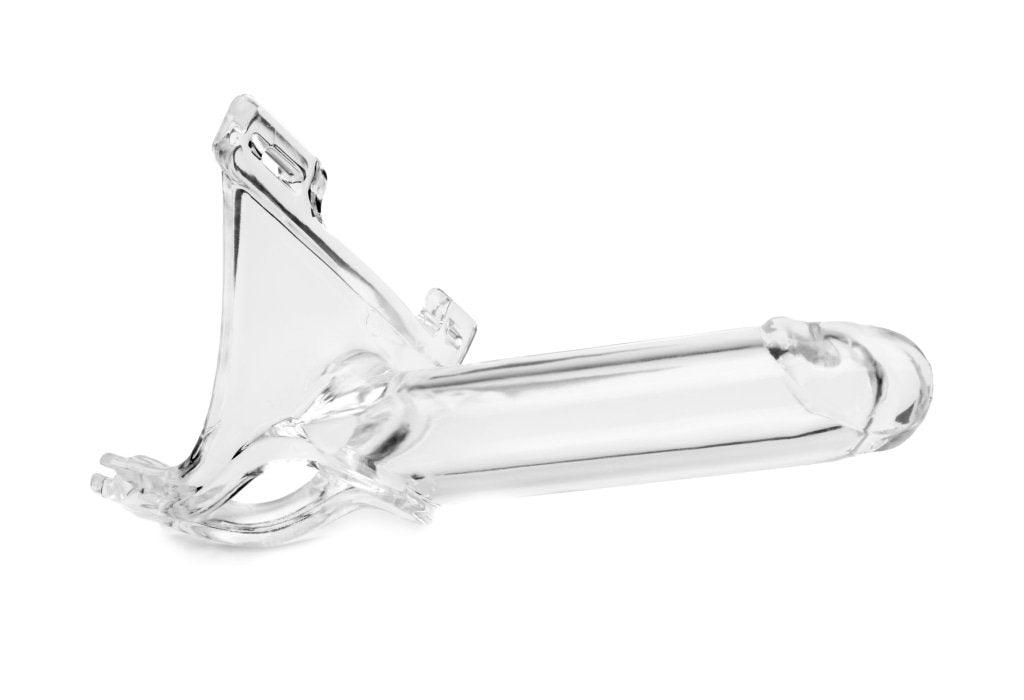 Zoro Knight 6in Hollow Shaft Clear Strap On - Adult Toys